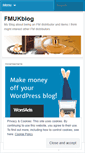 Mobile Screenshot of fmukblog.wordpress.com