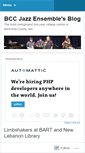 Mobile Screenshot of bccjazzensemble.wordpress.com