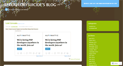 Desktop Screenshot of bereavedbysuicide.wordpress.com