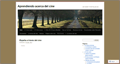 Desktop Screenshot of amorenoyelcine.wordpress.com