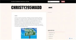 Desktop Screenshot of christy295wadd.wordpress.com