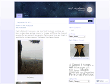 Tablet Screenshot of aisaacademy.wordpress.com