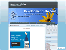 Tablet Screenshot of devinfozone.wordpress.com