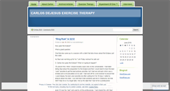 Desktop Screenshot of exercisetherapy1.wordpress.com