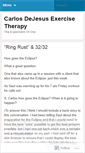 Mobile Screenshot of exercisetherapy1.wordpress.com