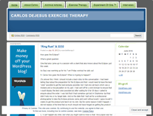 Tablet Screenshot of exercisetherapy1.wordpress.com