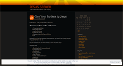 Desktop Screenshot of jesusseeker.wordpress.com