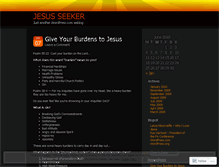 Tablet Screenshot of jesusseeker.wordpress.com