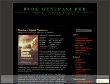 Tablet Screenshot of generasipkb.wordpress.com