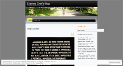 Desktop Screenshot of extremechef.wordpress.com