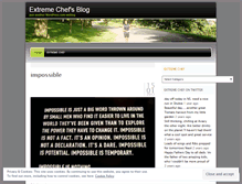 Tablet Screenshot of extremechef.wordpress.com