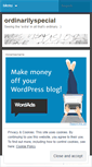 Mobile Screenshot of ordinarilyspecial.wordpress.com