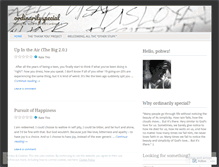 Tablet Screenshot of ordinarilyspecial.wordpress.com