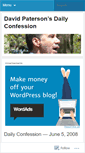 Mobile Screenshot of davidsdailyconfession.wordpress.com