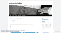 Desktop Screenshot of lettiekonfetti.wordpress.com