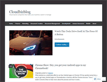 Tablet Screenshot of cloudbizblog.wordpress.com