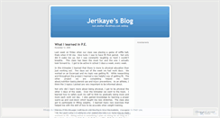 Desktop Screenshot of jerikaye.wordpress.com