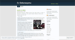 Desktop Screenshot of evdekorasyon.wordpress.com