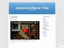 Tablet Screenshot of angrypissedoffgamer.wordpress.com