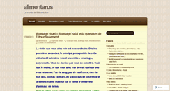 Desktop Screenshot of alimentarus.wordpress.com