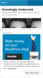 Mobile Screenshot of knowinglyundersold.wordpress.com