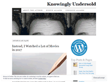 Tablet Screenshot of knowinglyundersold.wordpress.com