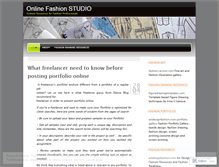 Tablet Screenshot of onlinefashionstudio.wordpress.com