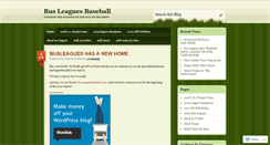 Desktop Screenshot of busleagues.wordpress.com