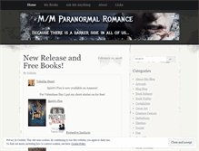 Tablet Screenshot of mmparanormalromance.wordpress.com