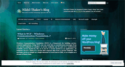 Desktop Screenshot of nikhilthaker86.wordpress.com