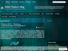 Tablet Screenshot of nikhilthaker86.wordpress.com
