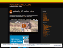 Tablet Screenshot of perdiendoelculo.wordpress.com