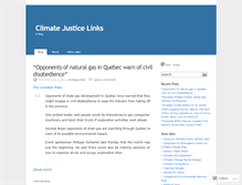 Tablet Screenshot of climatejusticelinks.wordpress.com