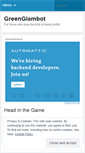 Mobile Screenshot of greenglambot.wordpress.com