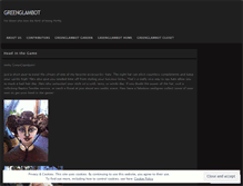 Tablet Screenshot of greenglambot.wordpress.com