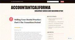 Desktop Screenshot of accountantcalifornia.wordpress.com