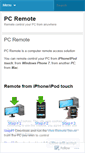Mobile Screenshot of pcremote.wordpress.com