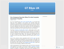 Tablet Screenshot of gtbikesuk.wordpress.com