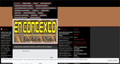 Desktop Screenshot of encontexto.wordpress.com