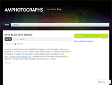 Tablet Screenshot of amphotographs.wordpress.com
