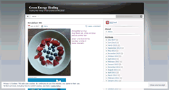 Desktop Screenshot of greenenergyhealing.wordpress.com