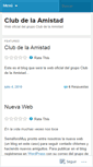 Mobile Screenshot of clubdelaamistad.wordpress.com