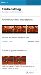 Mobile Screenshot of faidrel.wordpress.com
