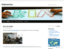 Tablet Screenshot of kidzinaction.wordpress.com