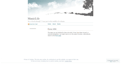 Desktop Screenshot of maniclife.wordpress.com