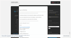 Desktop Screenshot of mddmmddm.wordpress.com
