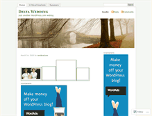 Tablet Screenshot of deltawedding2.wordpress.com