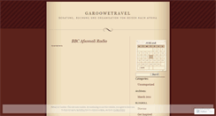 Desktop Screenshot of garoowetravel.wordpress.com