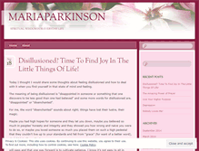 Tablet Screenshot of mariaparkinson.wordpress.com