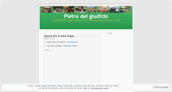 Desktop Screenshot of pietredelgiudizio.wordpress.com